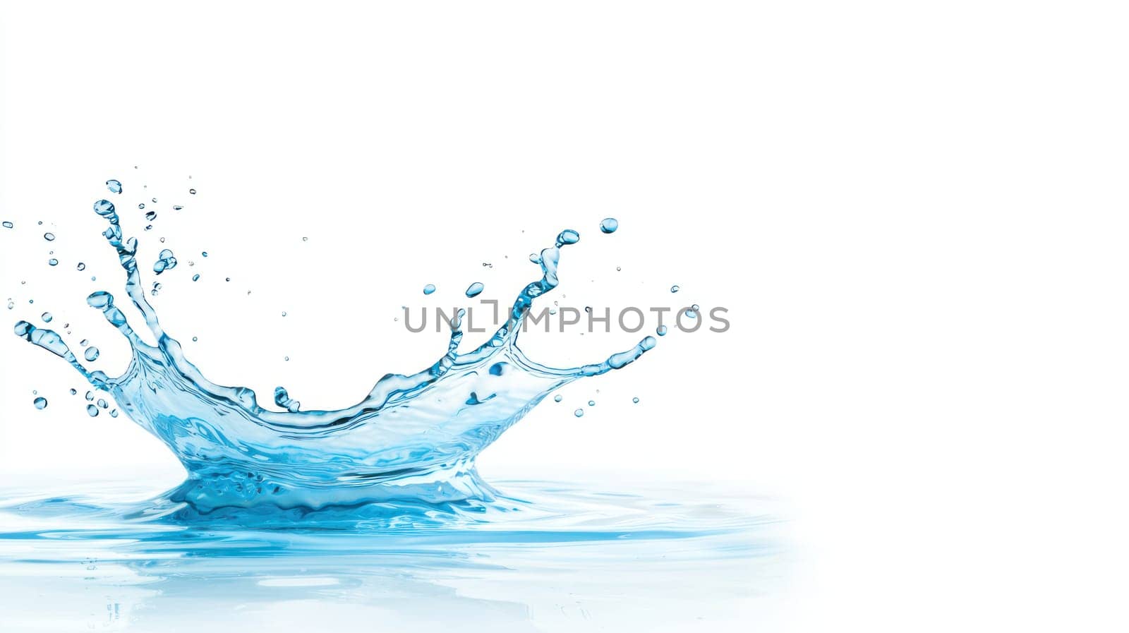 sharp, clean splash of clear water creates refreshing visual impact.
