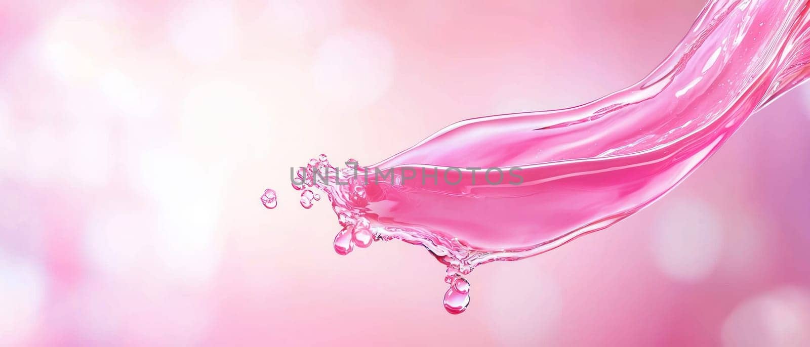 playful pink splash of liquid frozen mid motion creates vibrant scene.
