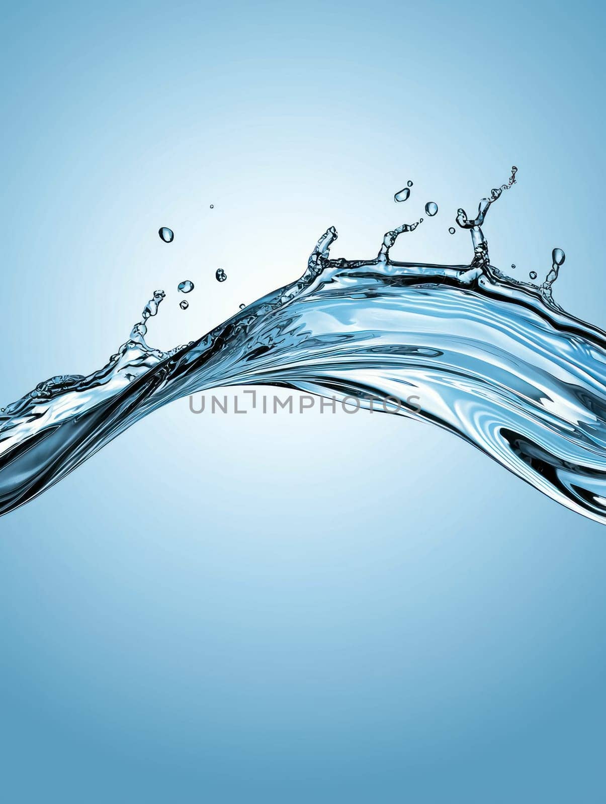sharp, clean splash of clear water creates refreshing visual effect.