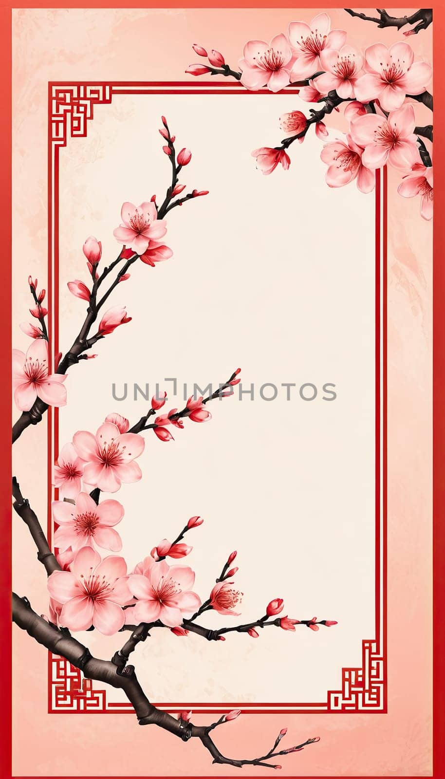 Pink envelope for chinese new year celebrations and festive occasions. 2025 year of the snake chinese new year. 3d render .Vertical shot, ideal forsocial media stories background. AI generated.