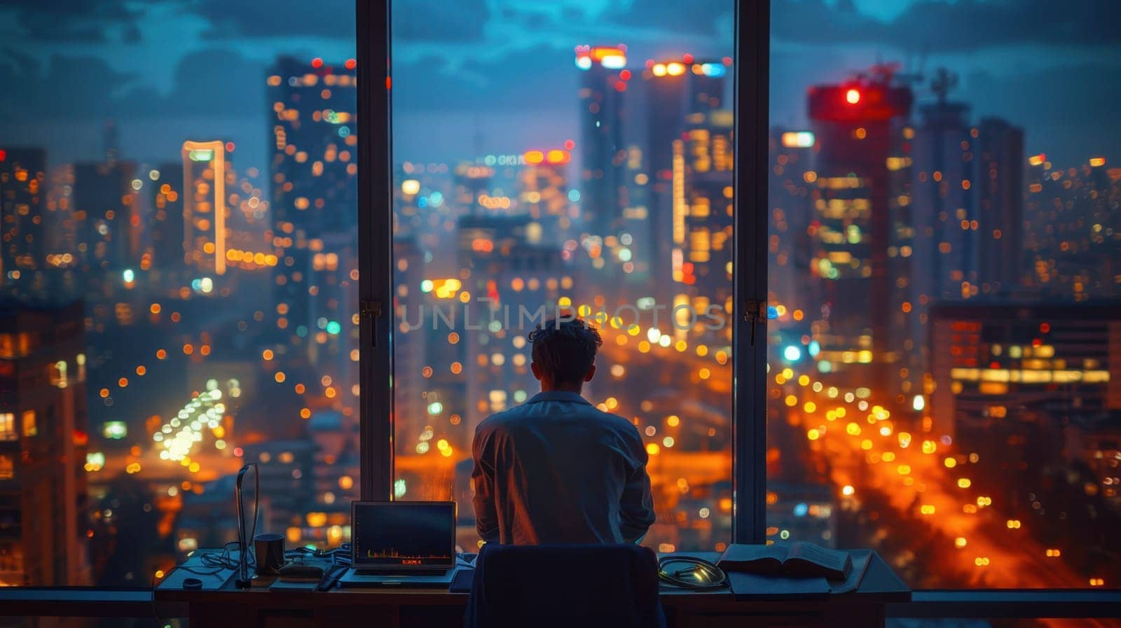 a young man working on his laptop at home to finish all his chores.