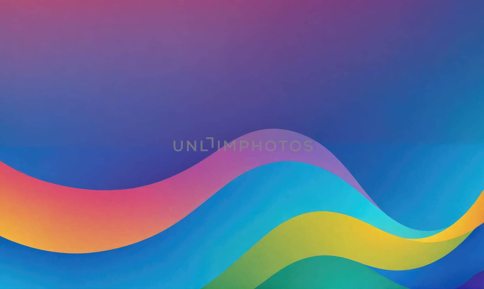 The image features a gradient background with a vibrant blue hue.