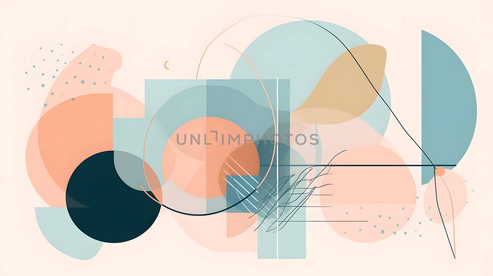 modern art painting in pastel colors illustration, generative ai. High quality photo