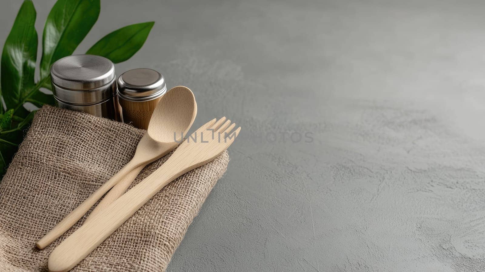 Eco-friendly tools: essential wooden utensils designed for sustainable kitchens, inviting and green culinary space that highlights importance of reducing plastic waste, embracing natural alternatives
