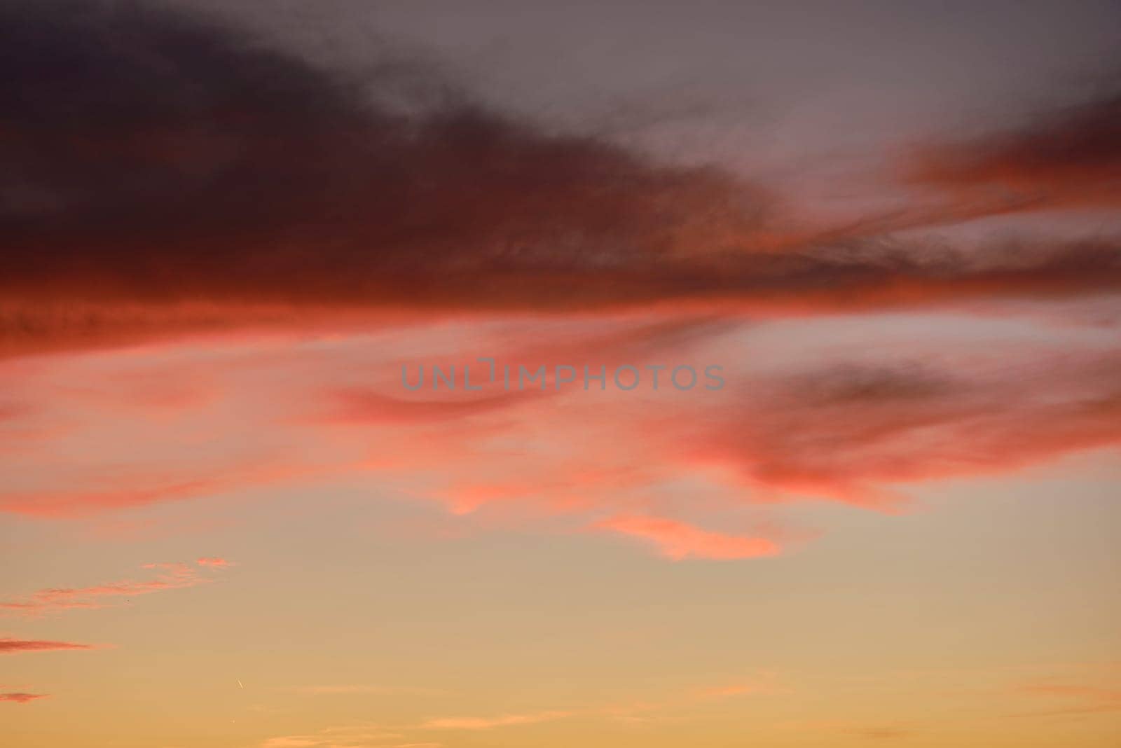 A sunset heaven, orange sky. Sun Rays by raul_ruiz