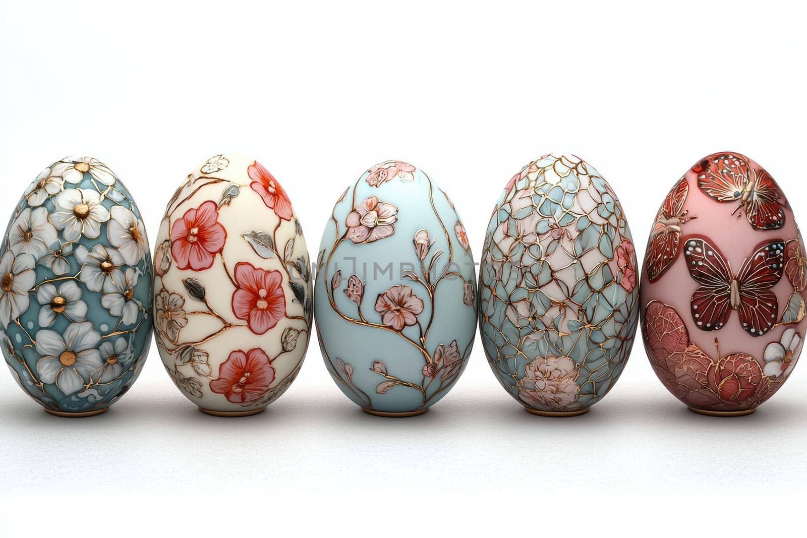 These elegant, handpainted floral eggs are the perfect decoration choice for Easter and for springtime decor