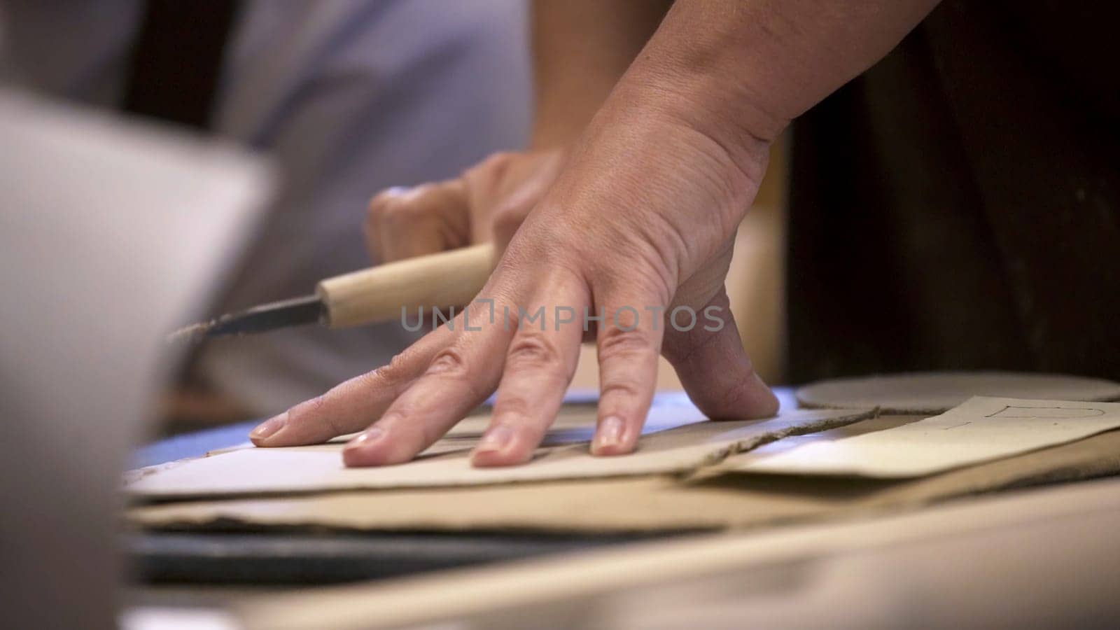 Crafting Clay The Art of Sculpture Continues to Evolve Through Ongoing Progress and Creativity. Stock Clip