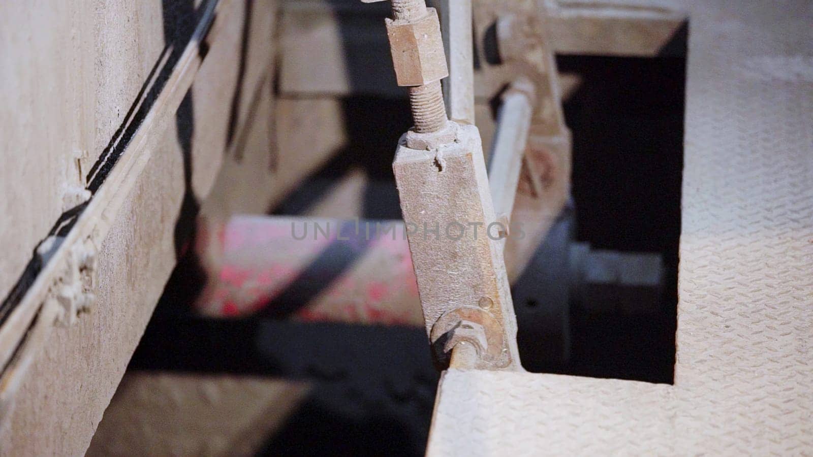 This is a detailed view of a hydraulic component that is utilized in various industrial machinery operations. Stock Clip