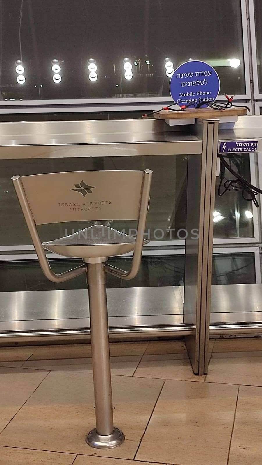 15 October 2024 Tel-Aviv Israel Ben Gurion airport Terminal 3, tourist lounge. High quality photo