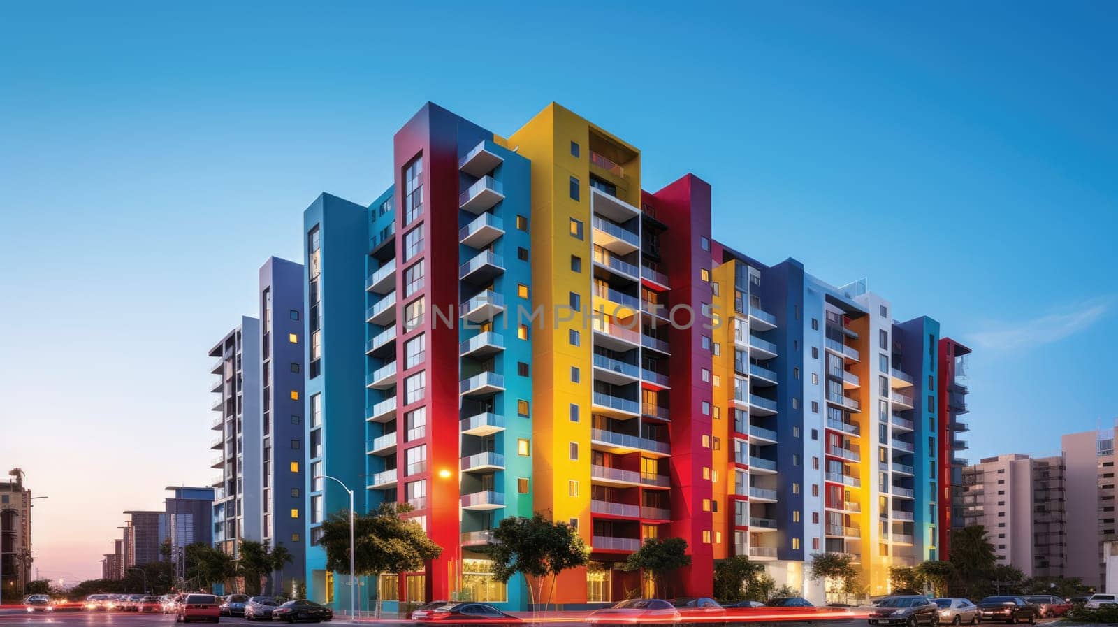 A vibrant mix of colors, cultures, and styles from South Beach, Miami, Florida. Ocean drive with colorful buildings in the background, a popular destination for tourists and locals alike.