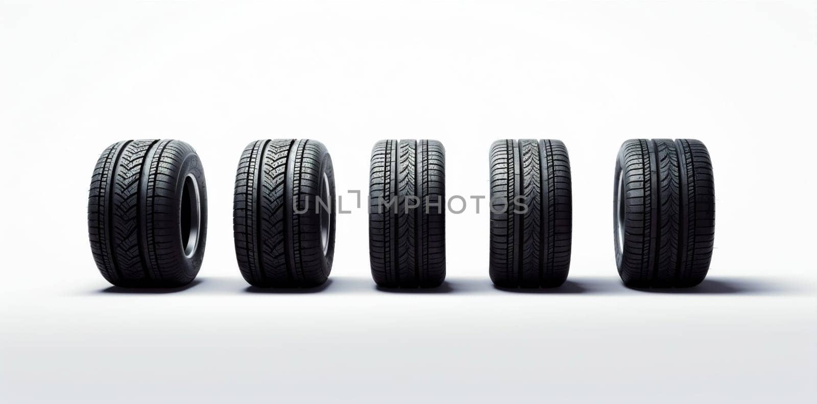 transport automobile rubber auto wheel tire car object tyre isolated background. Generative AI. by Vichizh