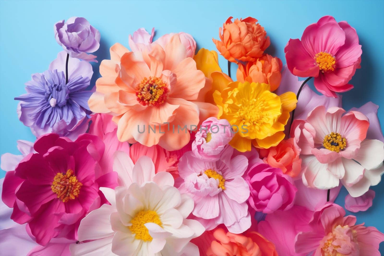 Daisy pink romantic spring floral fresh blue pastel plant bouquet colorful flowers blossom decoration design yellow nature beauty background autumn summer art