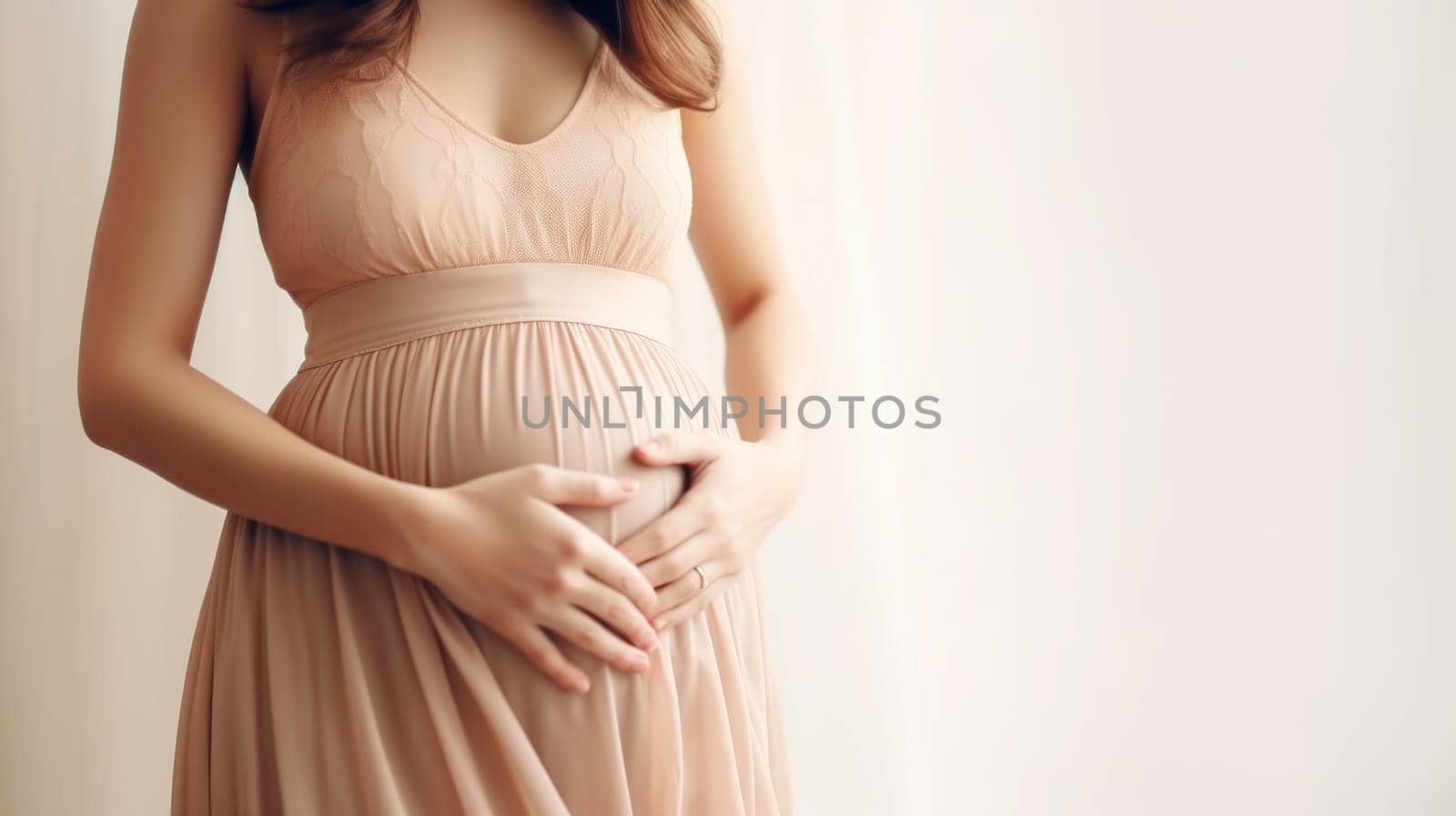 woman pregnant expecting maternity dress mom, ai