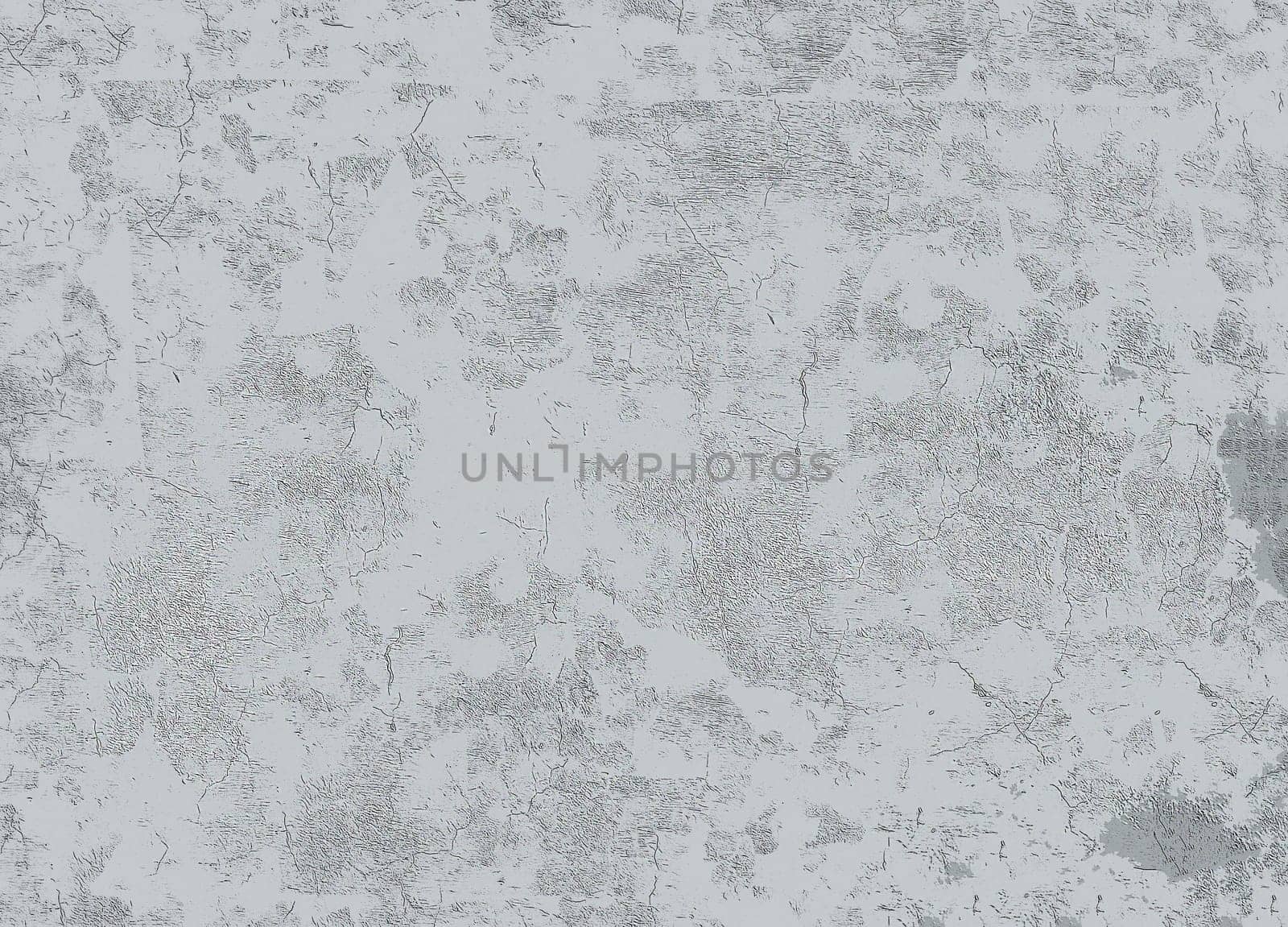 Rough decorative plaster grey with microcracks and stains for design and interior