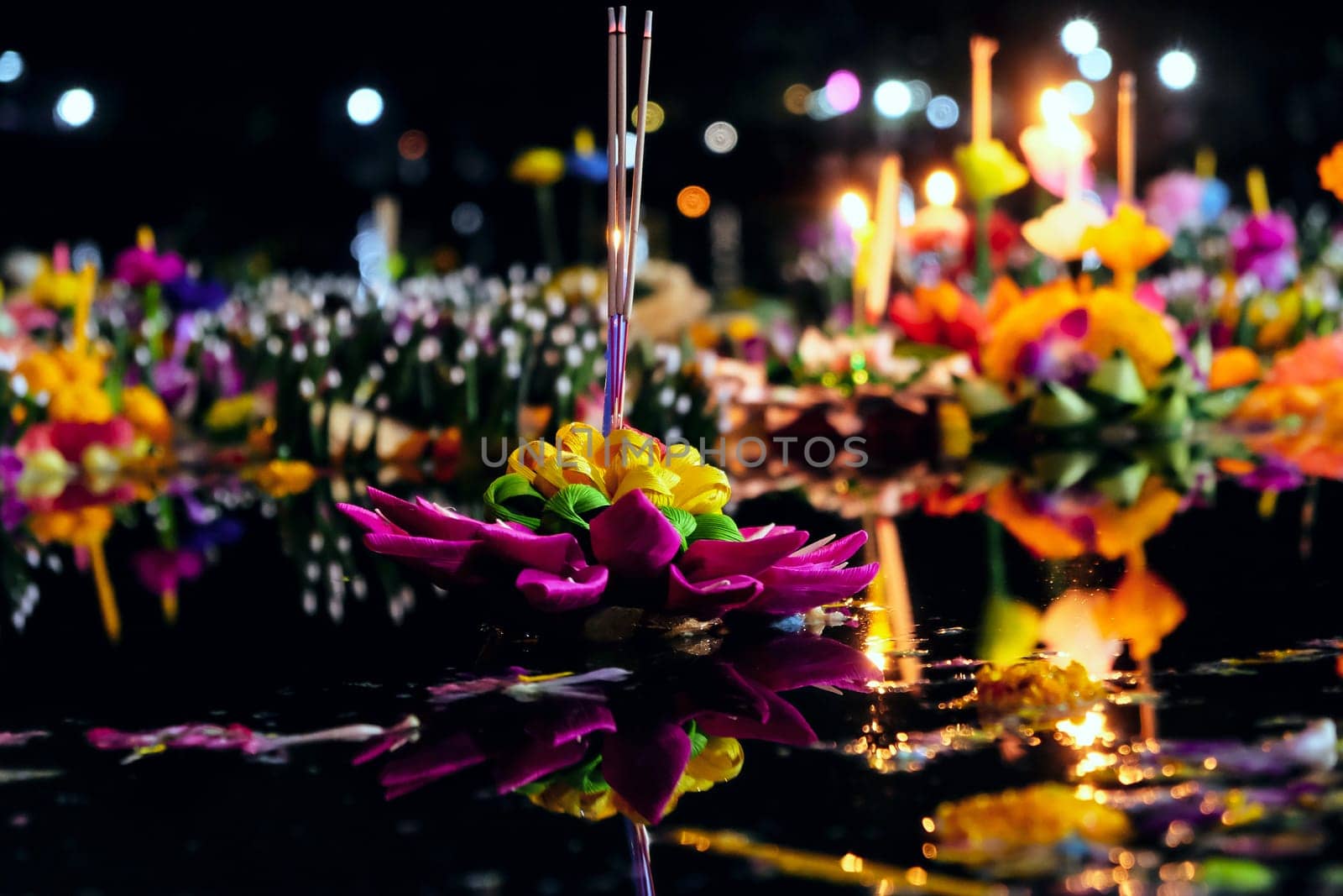 Loy Krathong Day is one of the most popular festivals of Thailand celebrated annually on the Full-Moon Day of the Twelfth Lunar Month.