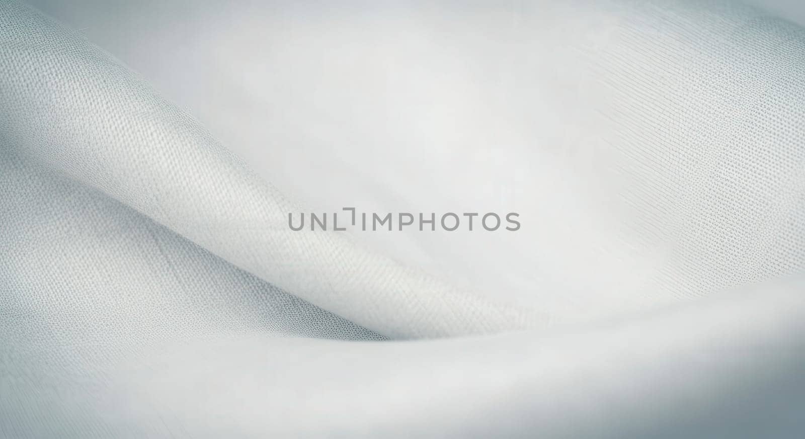 Elegant and subtle white fabric texture with fine weave and soft folds, perfect for use in backgrounds, design elements, and textile-related projects. ideal for digital and print media applications.