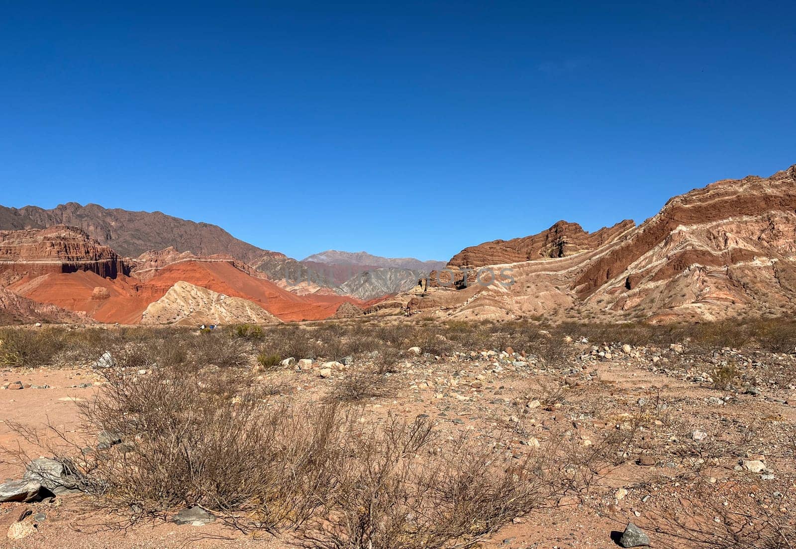 Road from Cafayate to Salta, Quebrada de las Conchas. Adventure tourism. Winter holidays in Argentina. Wallpaper for tourism promotions