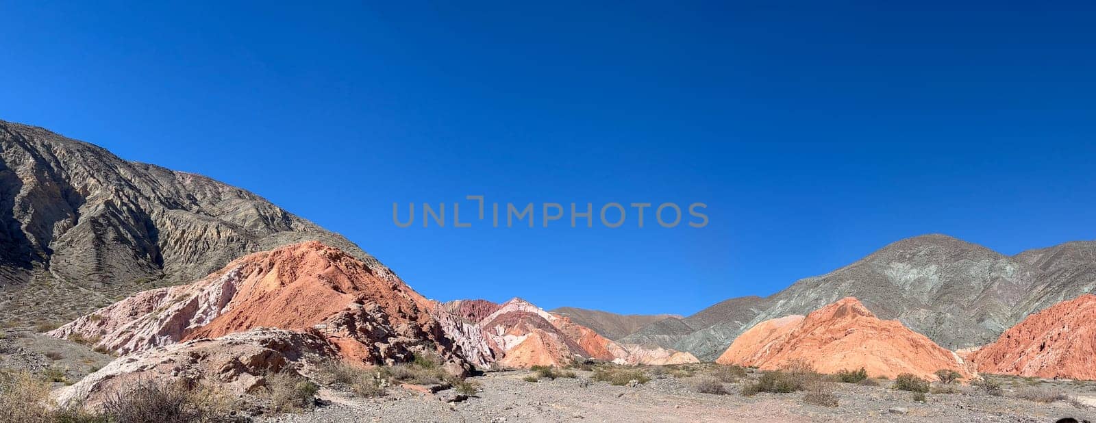Tourism in the north of Argentina. Winter holidays in Argentina. Background for tourism promotions and brochures. Concept of adventure tourism