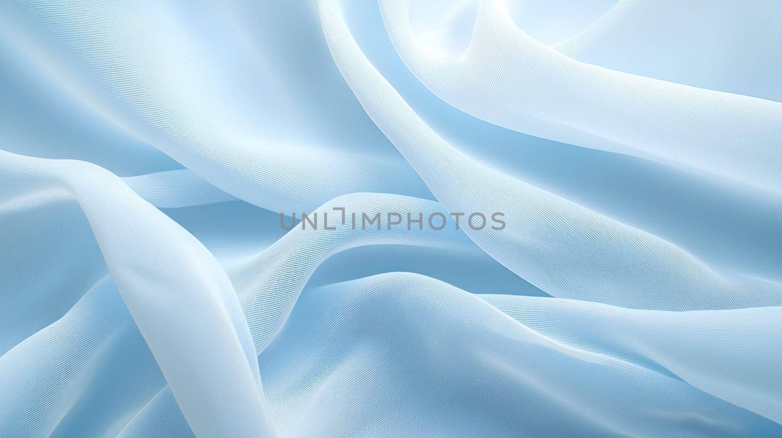 Soft blue textured fabric with gentle waves and serene appearance.