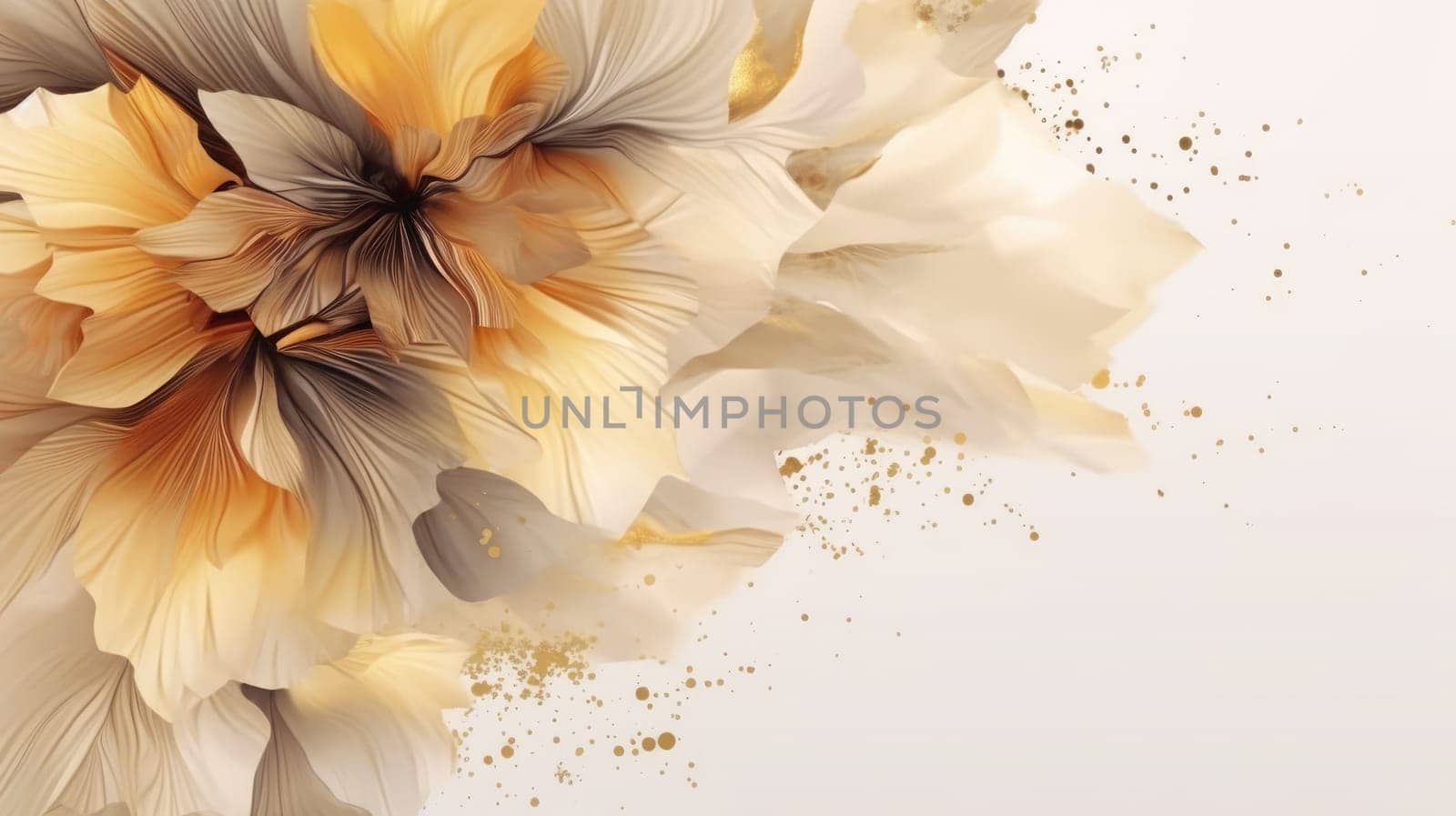 Watercolor abstract design for background of wedding or buzzy social media banner generative AI