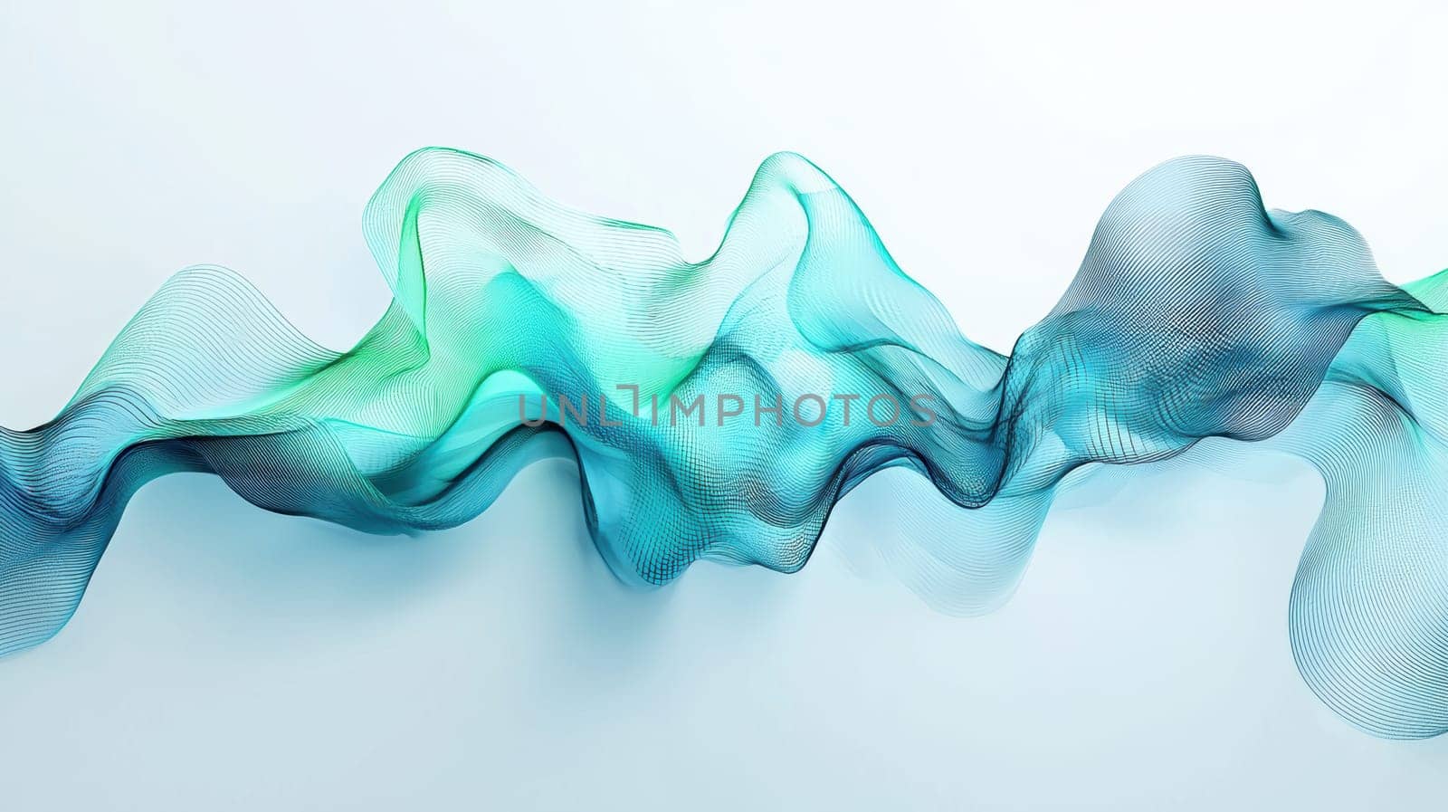 A dynamic 3d area chart illustrating the effects of global trade policies on economic growth, featuring smooth, undulating curves in shades of blue and green. the chart visually represents data trends over the past decade against a grid.