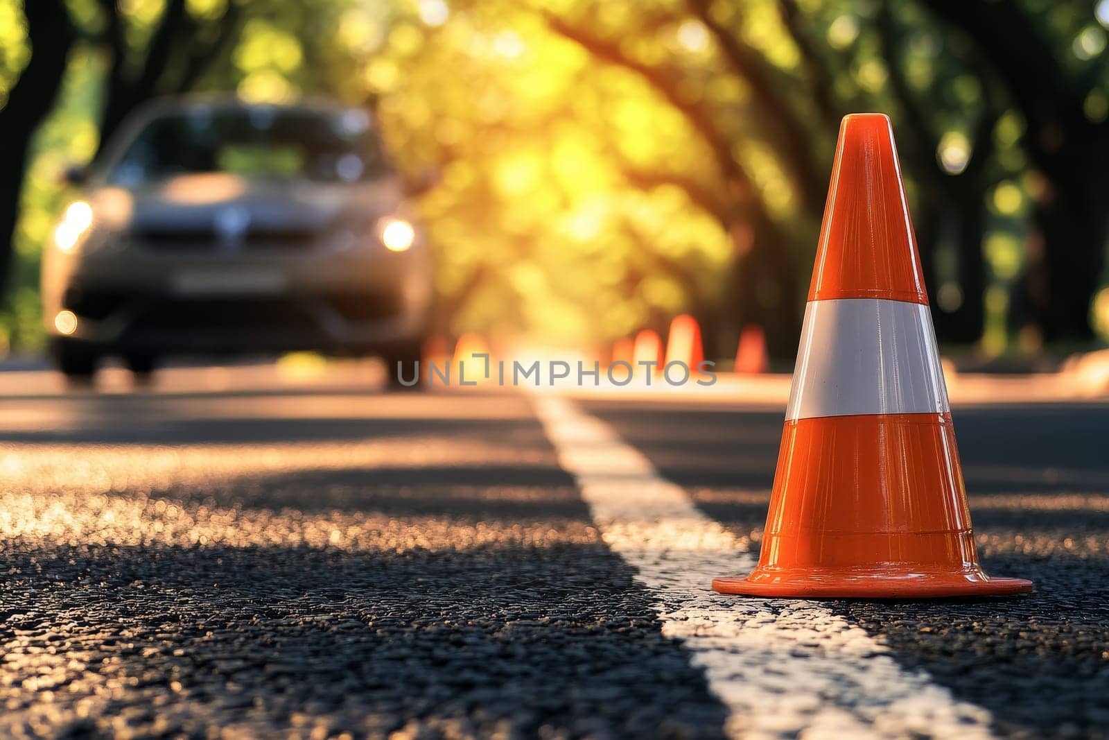 in clearly sunny day , crop shot a car driving on school course in road track with traffic cone --ar 3:2 --stylize 250 --v 6.1 Job ID: 12e62c23-eaf6-4a46-aba8-cd5b0108dc74