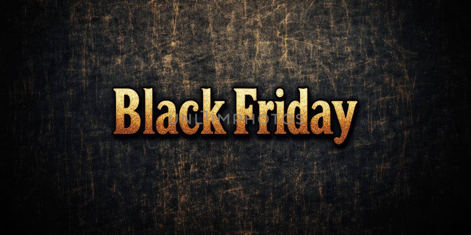 Black Friday promotion on dark gray gradient background for holiday shopping.