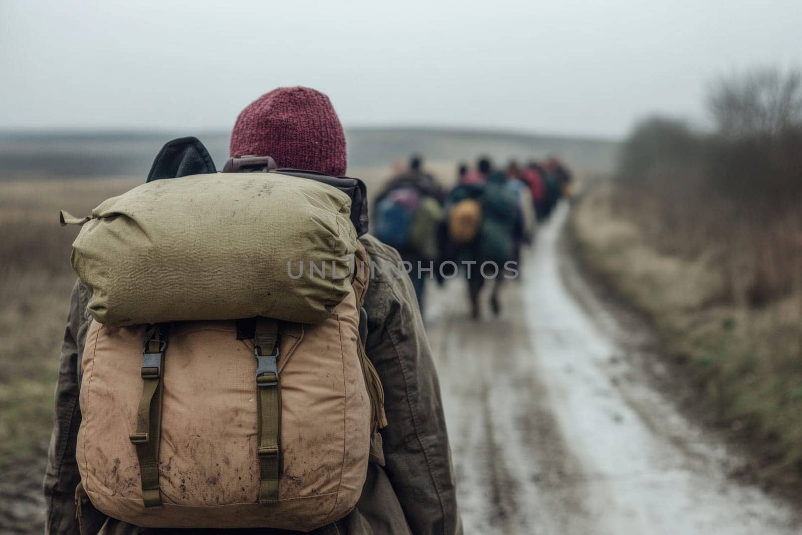 Faces of displacement: portrait refugees driven by conflict, poverty, environmental catastrophes, reflecting human cost major international issues, importance of empathy in finding lasting solutions
