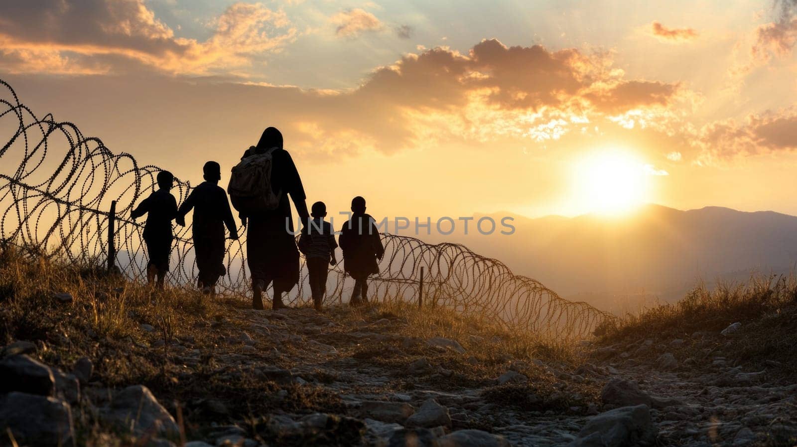 The refugee journey: portrait of individuals fleeing war, poverty, natural disasters, complex causes of displacement and urgent need for empathy, global response to address this crisis