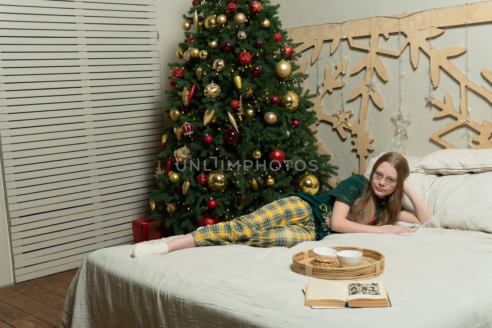 cute happy bed play home child adorable kid little caucasian face lifestyle childhood fun beautiful