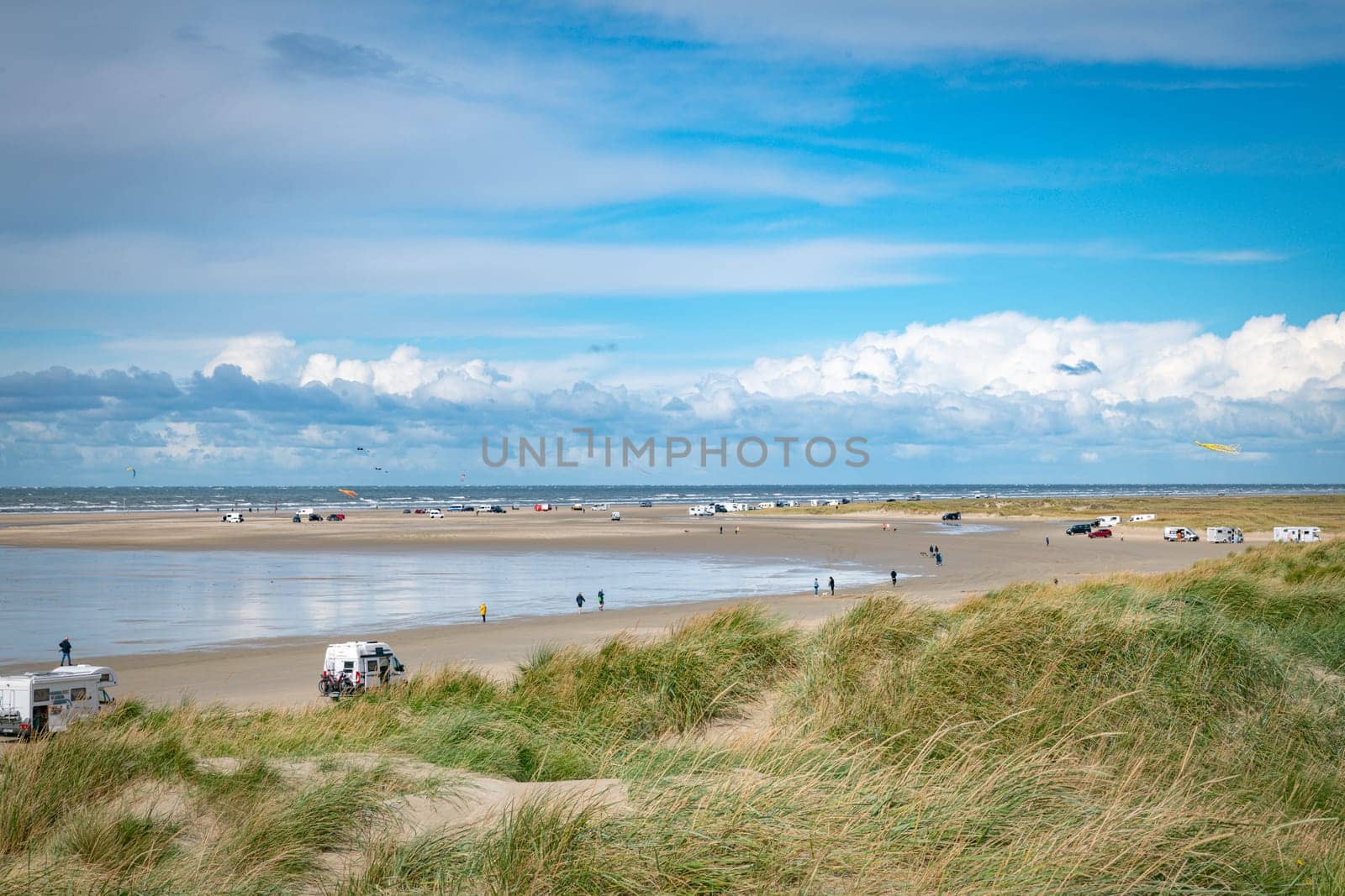 romo,denmark,11-09-2024:romo, one of the wadden islands where you can drive a car on the beach, enjoy the beach and the sea