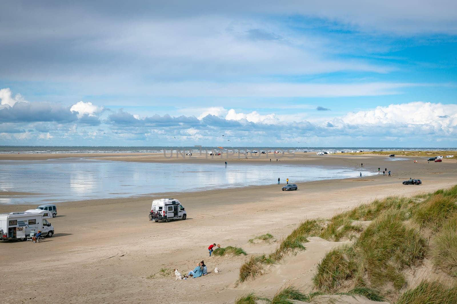 romo,denmark,11-09-2024:romo, one of the wadden islands where you can drive a car on the beach, enjoy the beach and the sea