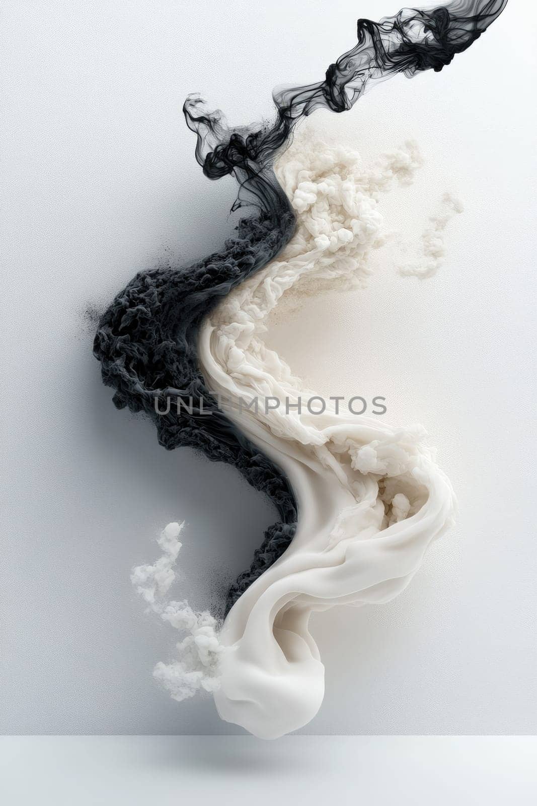 Yin and yang: creative banner, balanced design, symbolic harmony, duality concept, minimalist style, artistic expression, spiritual balance, cultural symbolism, dynamic energy, serene composition