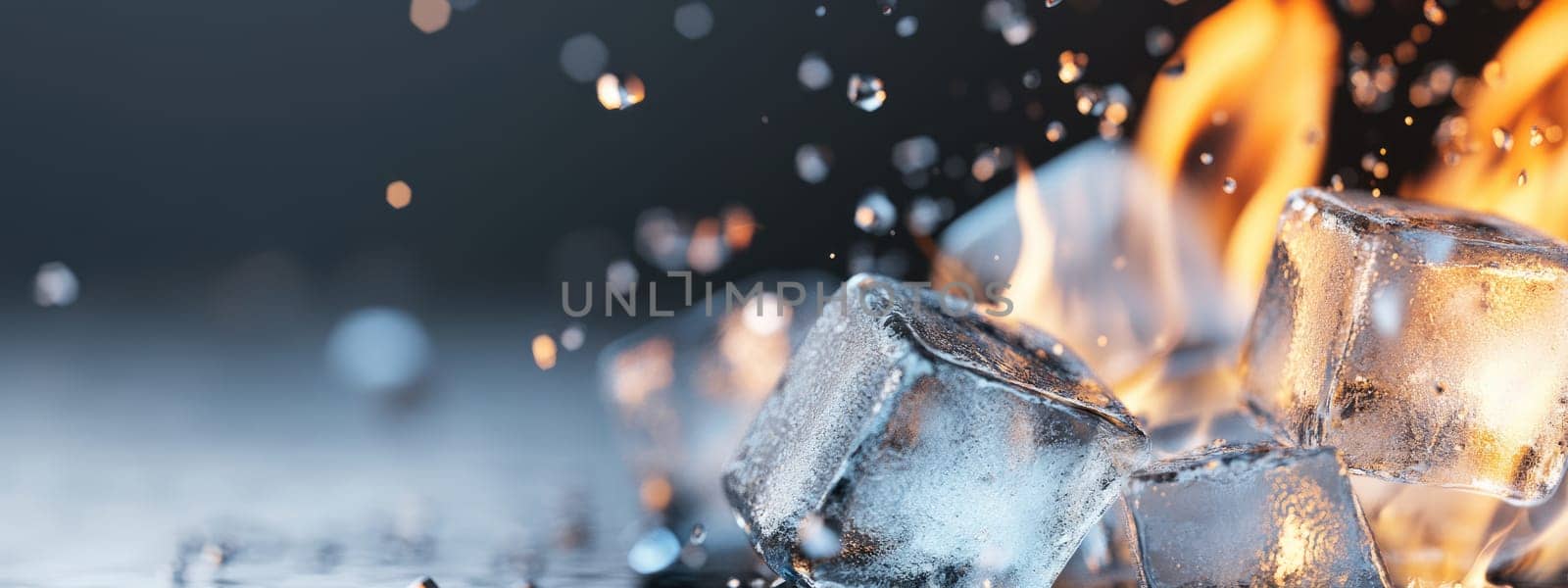 Frozen blocks banner: simple layout, cool theme, sharp edges, icy touch, pristine visual, refreshing appeal, sleek structure, clear aesthetics, cold ambiance