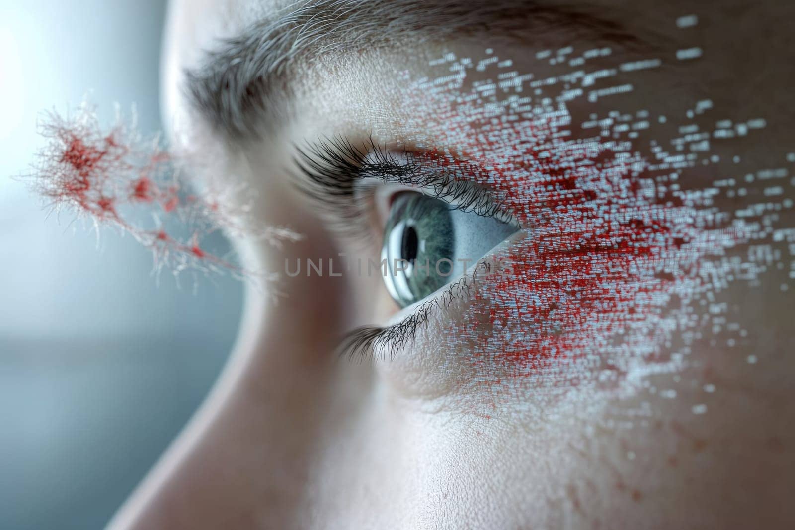 Abstract biohacking banner: futuristic design, genetic enhancement, technological evolution, digital innovation, health optimization, neural interfaces, biological modification, aesthetics.