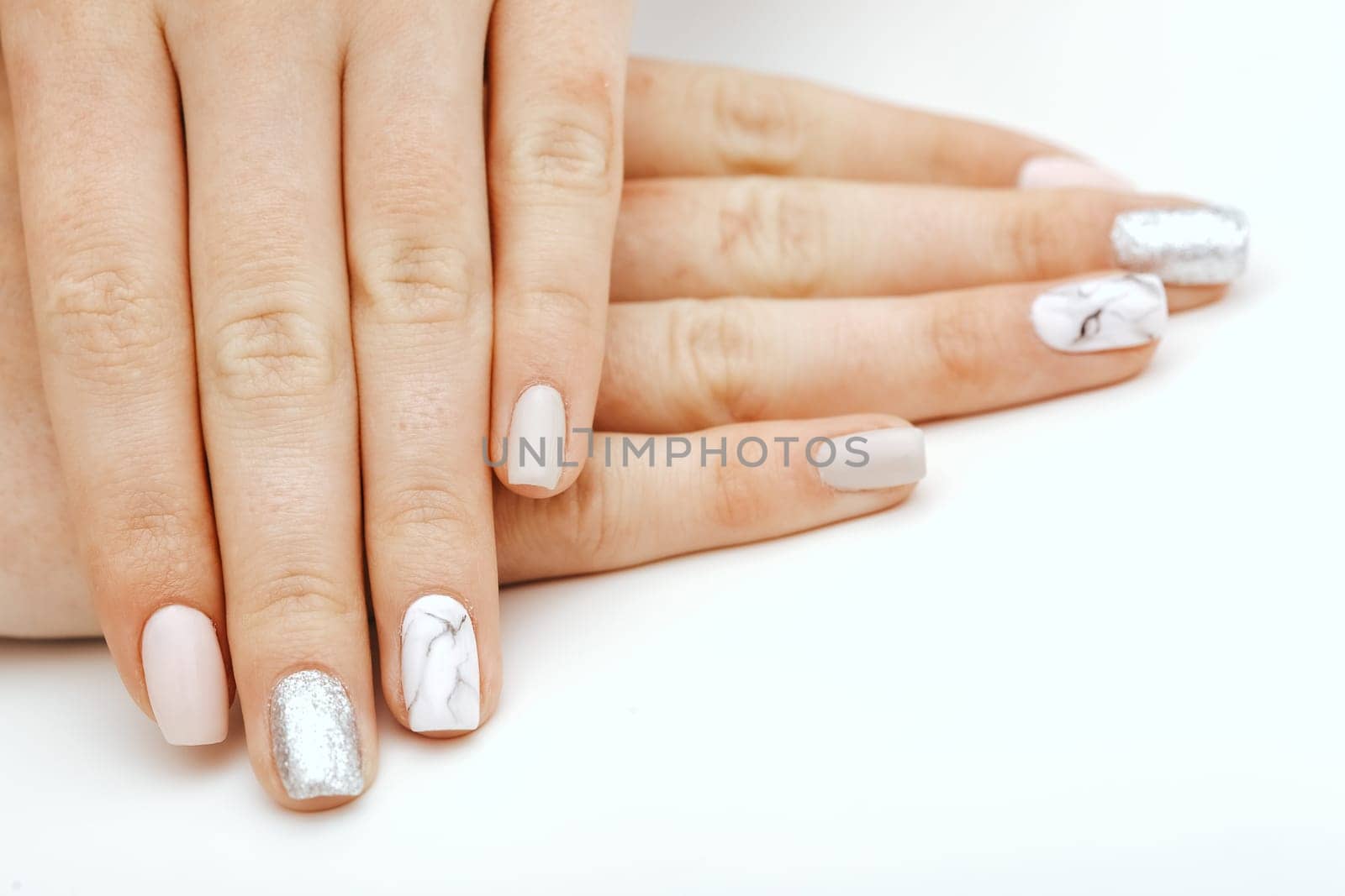 Natural nails, gel polish. Perfect clean manicure