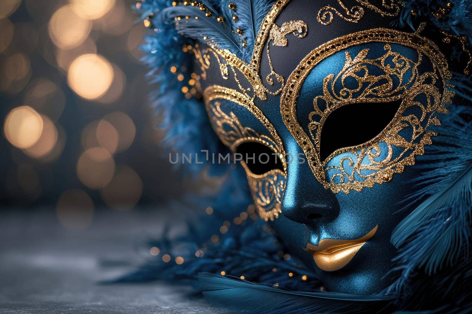 Enigma of celebration: carnival Venetian mask symbolizing secrecy, extravagance, crafted with exquisite detail, capturing spirit of centuries old traditions, mystique of masked revelers