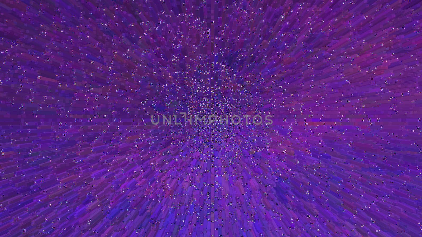Illustration for magenta design in the form of squares, pixels, magenta colors using extrusion method. Copy space.