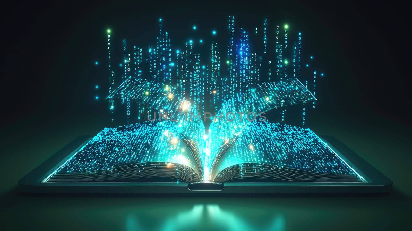 Book Digitization: transforming pages, digital data flow, educational technology, seamless integration, tech-driven learning, content conversion, innovative education, digital advancement