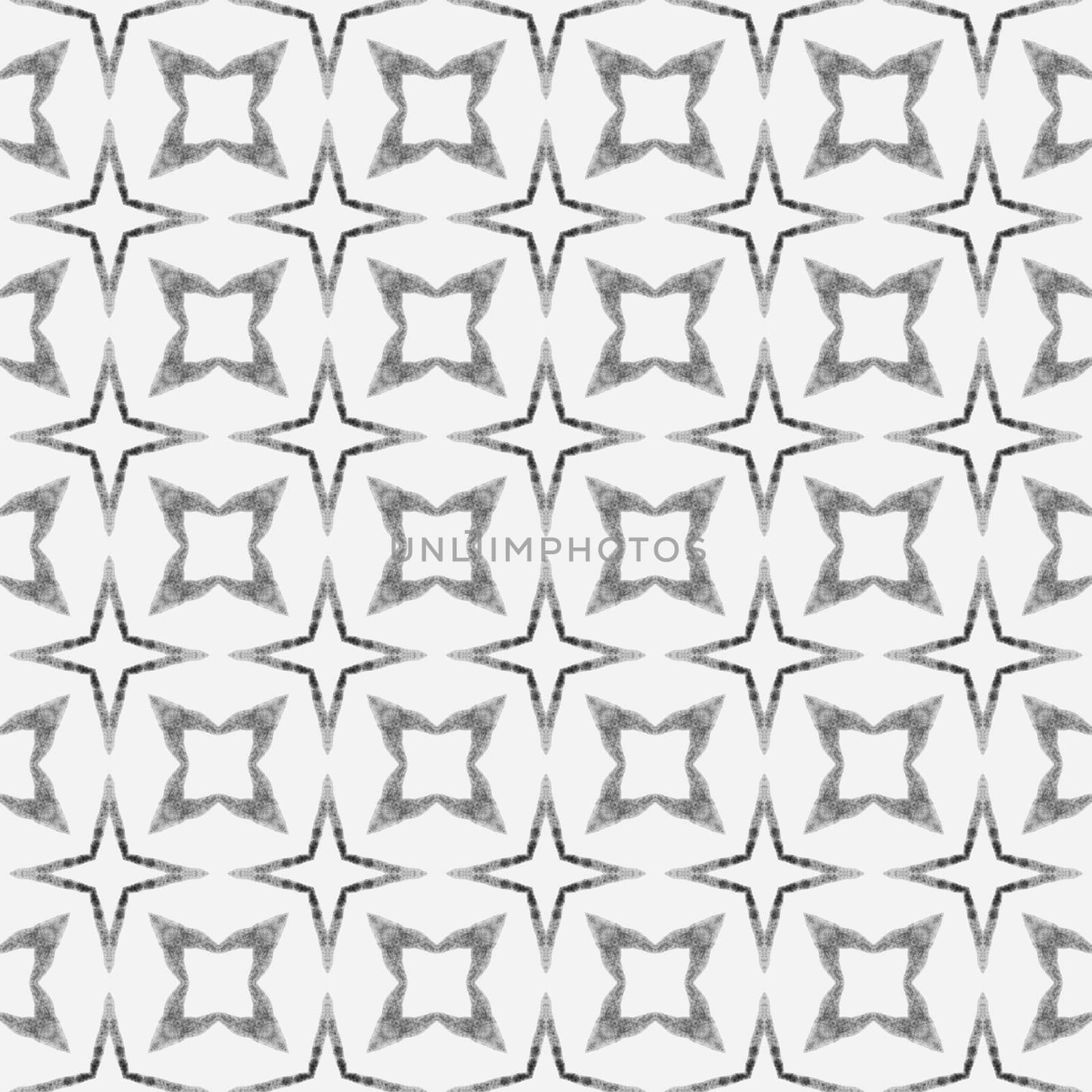 Textile ready vibrant print, swimwear fabric, wallpaper, wrapping. Black and white fetching boho chic summer design. Organic tile. Trendy organic green border.