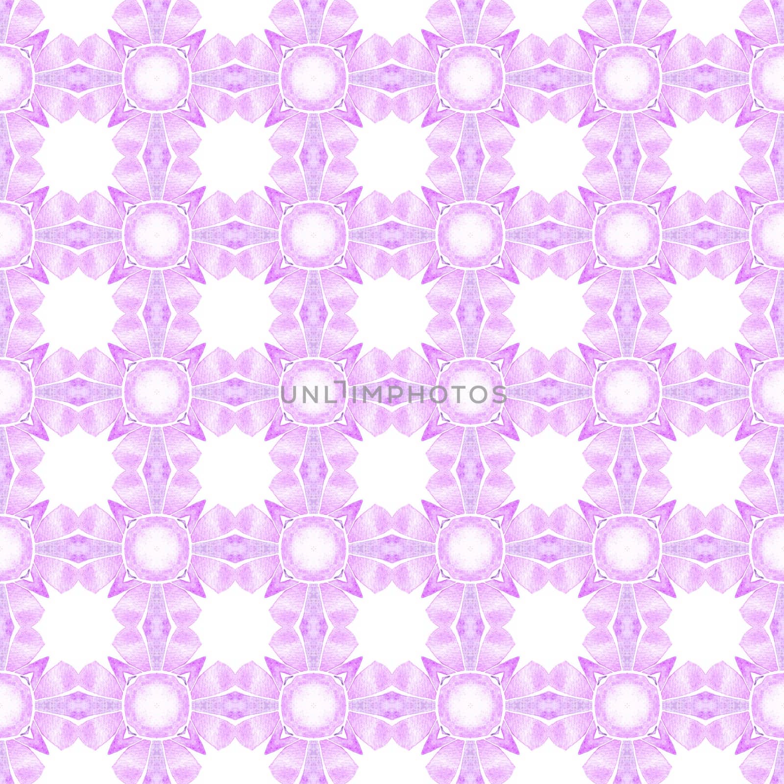 Textile ready quaint print, swimwear fabric, wallpaper, wrapping. Purple admirable boho chic summer design. Striped hand drawn design. Repeating striped hand drawn border.