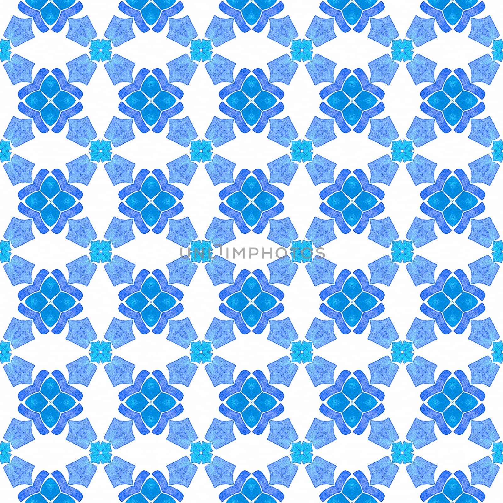 Chevron watercolor pattern. Blue eminent boho chic summer design. Textile ready pleasant print, swimwear fabric, wallpaper, wrapping. Green geometric chevron watercolor border.
