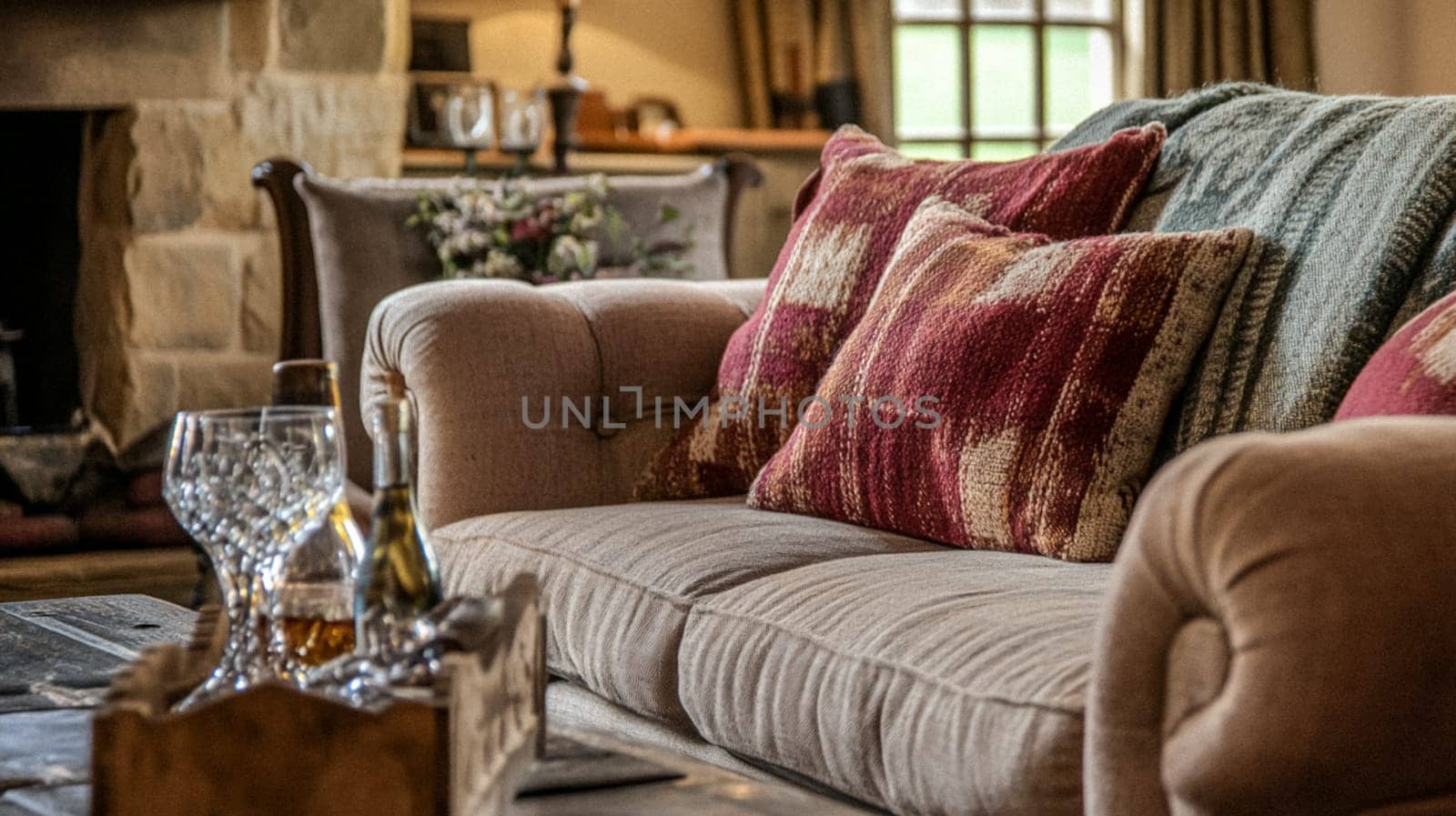 Country cottage decor, Cotswolds style interior design, furniture and home decor in elegant English country house style idea