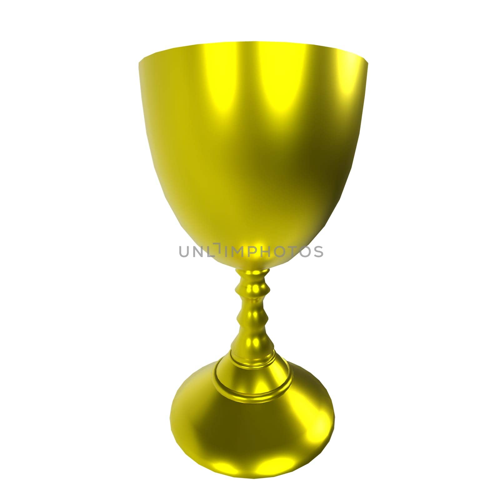 A shiny golden trophy cup is showcased, perfect for award ceremonies and celebrations.