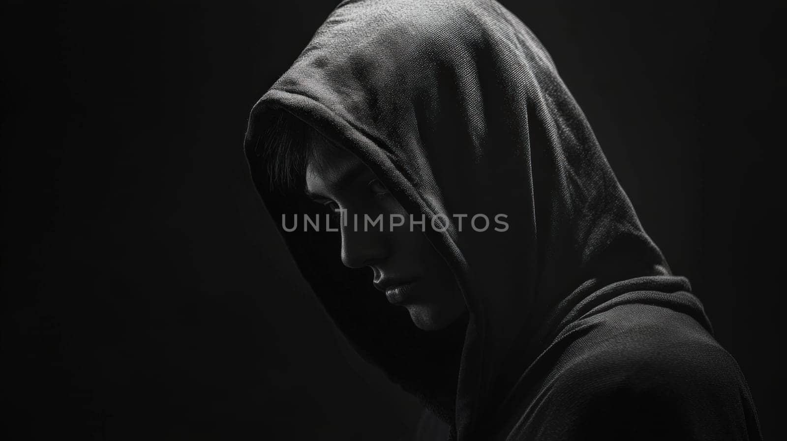 Man Portrait on Dark Backdrop