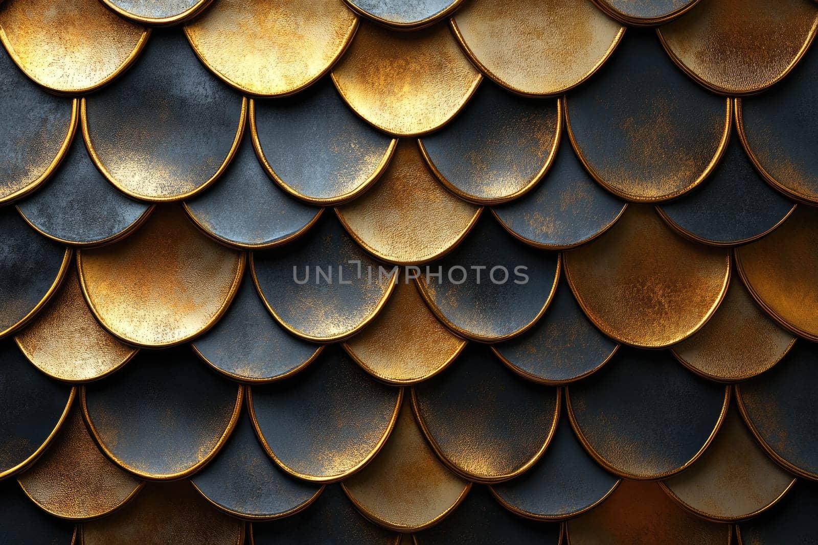 Golden scale design: abstract texture, shimmering background, artistic banner, creative template, luxurious postcard, invitation layout, elegant flyer, decorative poster, textured wallpaper