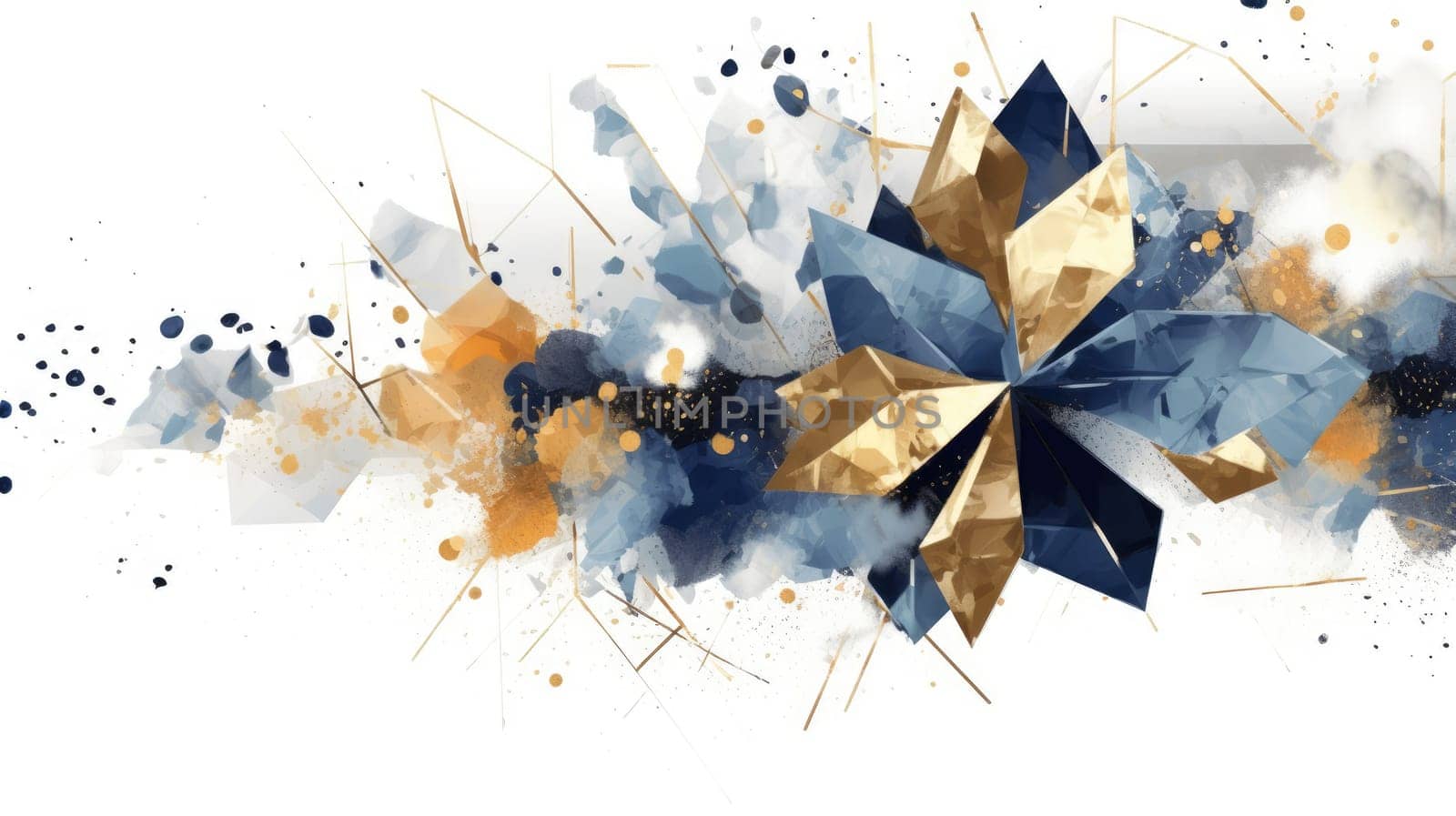 Watercolor abstract design for background wedding or buzzy social media banner by biancoblue