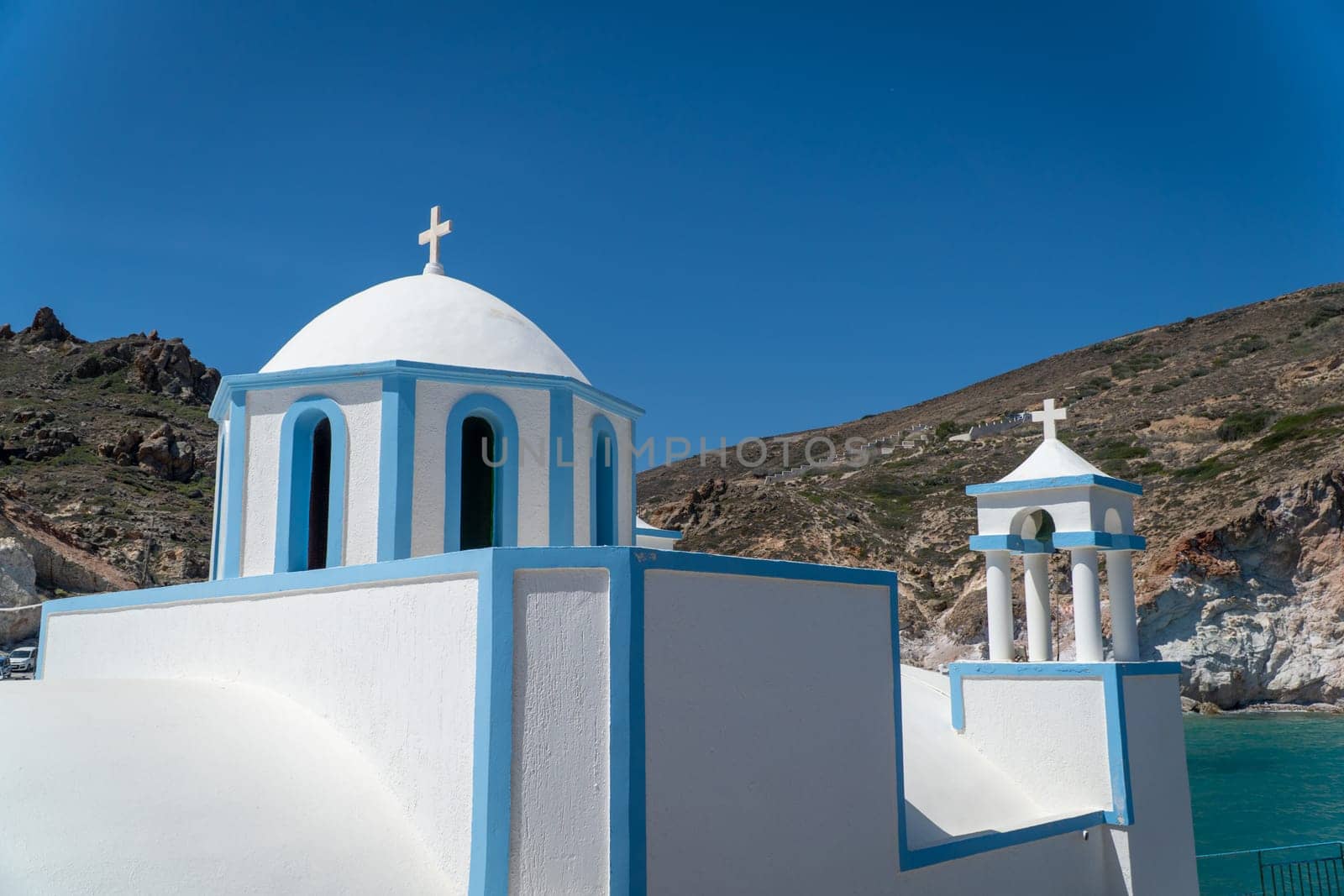 Domes in Church of Agios Nikolaos in Milos