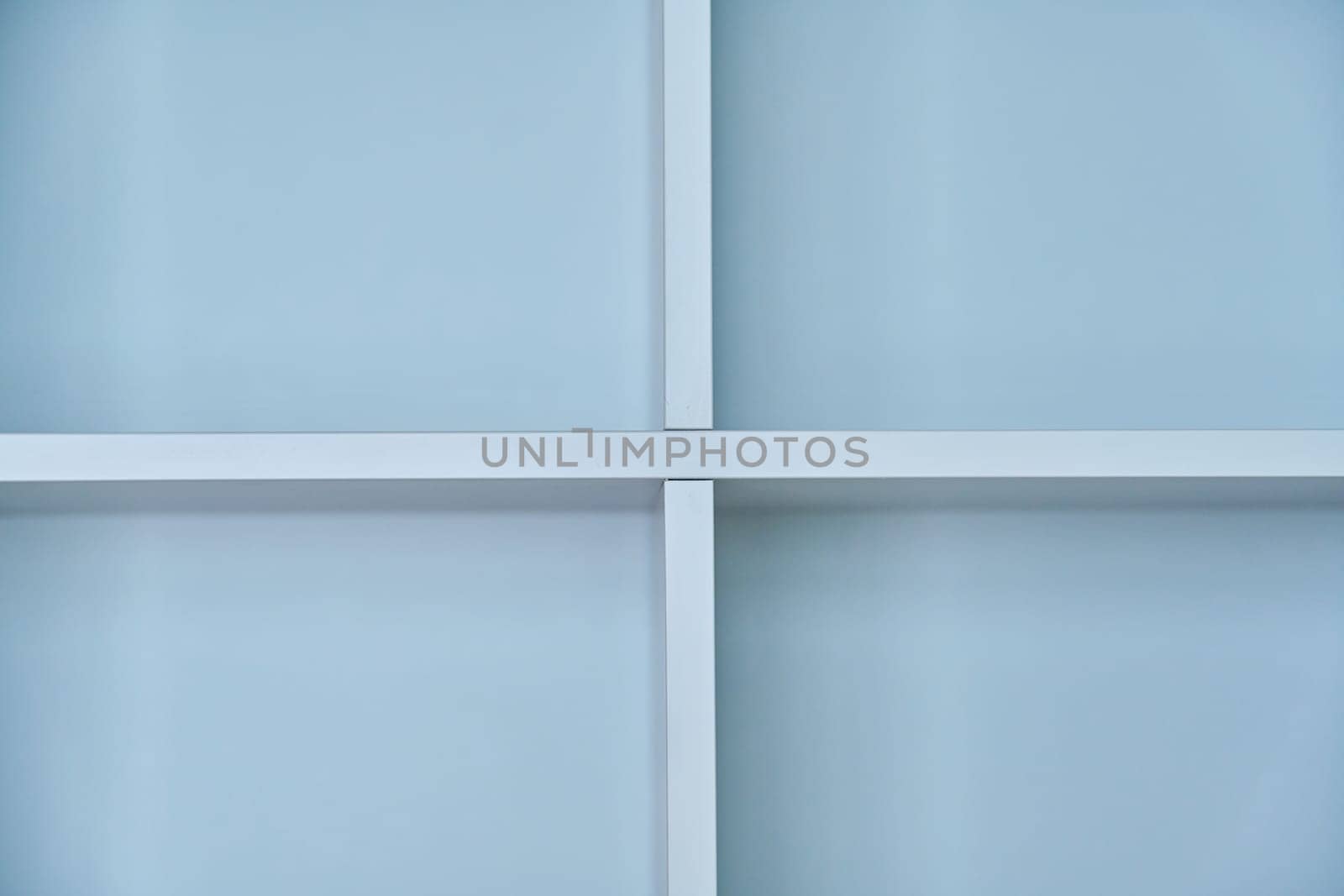 Empty interior wall grey colored shelves, background, product text editing, copy space