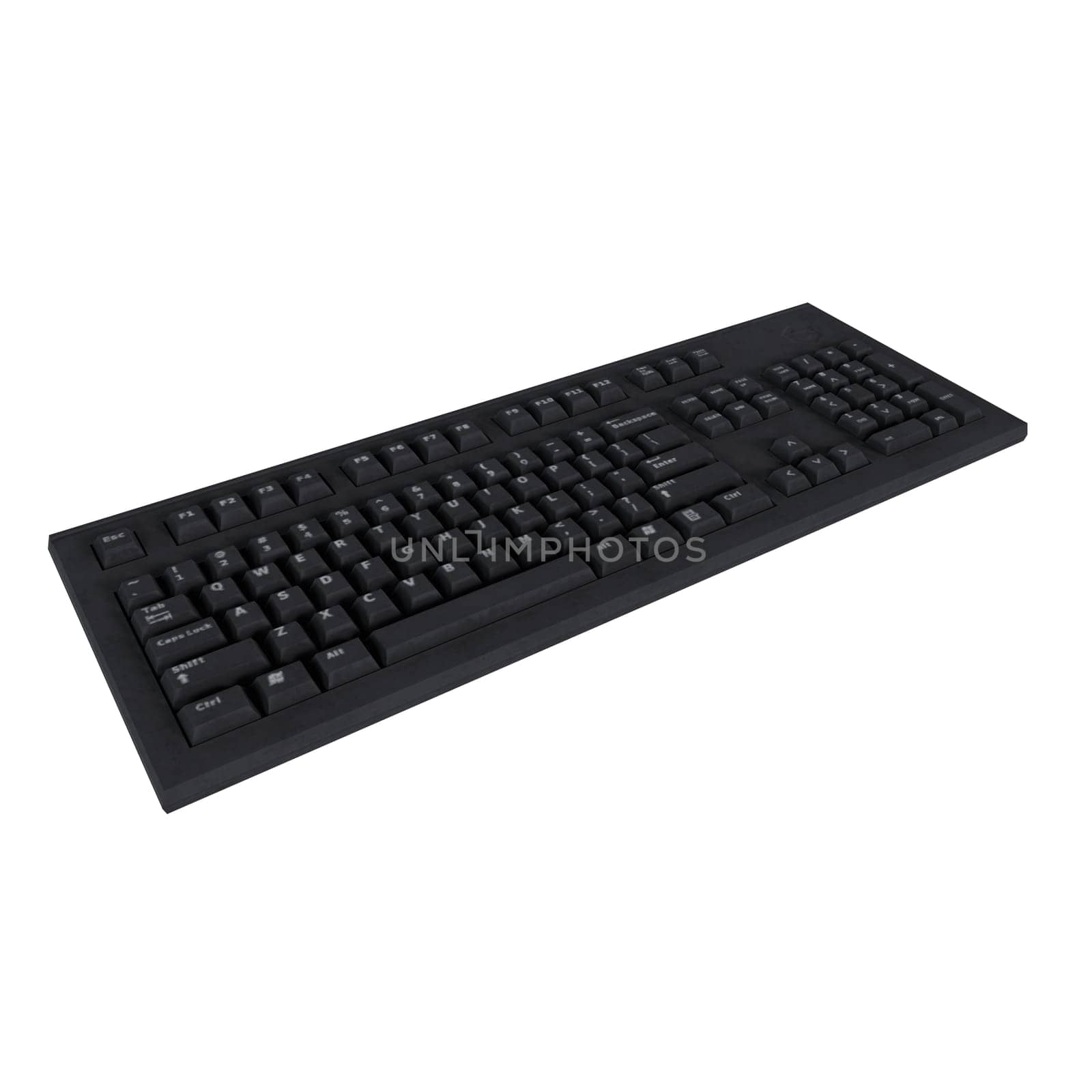 This black keyboard offers a sleek design ideal for any office setup or gaming environment.